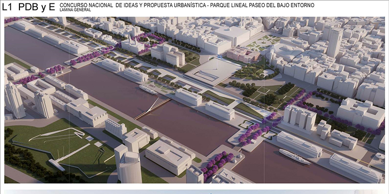 Ideas y Propuesta Urbanística Parque Lineal Paseo del Bajo y Entorno